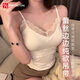 FitonTon吊帶背心女免穿文胸帶胸墊純欲蕾絲薄款美背內(nèi)衣女內(nèi)搭外穿上衣