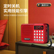 金正收音機迷你藍牙小音響插卡音箱便攜式音樂(lè )播放器錄音 紅色 標配