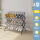 熙嵐居晾鞋架鐵藝曬鞋神器家用落地拖鞋收納架多層陽(yáng)臺可折疊免安裝鞋架 免安裝黑色3層 寬 55cm