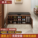 駿虎牌進(jìn)門(mén)鞋柜家用門(mén)口鞋柜可坐換鞋凳坐凳一體免安裝鞋柜收納鞋架入戶(hù) 3層100胡桃色-帶靴