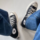 匡威（Converse）高幫帆布鞋男 1970s三星標(biāo) 學(xué)生休閑鞋子板鞋女 37