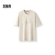 森馬（Semir）短袖T恤男裝熊貓國風(fēng)印花刺繡2025夏季涼感t寬松上衣109325100113