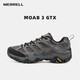 邁樂(lè )（Merrell）男女款戶(hù)外越野徒步鞋MOAB GTX防水透氣防滑抓地耐磨登山鞋 J035799灰-3 GTX男款 42