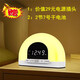 賴床星2024新品模擬日出自然喚醒燈宿舍起床叫醒燈定時(shí)開燈光鬧鐘睡眠燈 白色（帶CCC電源插頭+電池）