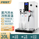 FEST蒸汽機(jī)開水機(jī) 商用奶泡機(jī) 萃茶機(jī)20升步進(jìn)式加熱雙鍋爐冷熱雙溫一體機(jī)全自動(dòng)加熱咖啡奶茶店蒸汽機(jī) 20L冷水+開水+蒸汽【白色升級(jí)款】