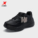 特步（XTEP）【商場(chǎng)同款】慕星休閑鞋女2024新款運動(dòng)鞋舒適耐磨老爹鞋女鞋子 黑 37