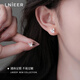 Lnieer999足銀星星耳釘女輕奢小眾高級感耳環(huán)養耳洞五角星耳飾2025新款 超閃星星耳釘【999足銀】