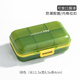 三本木日本旅行密封小藥盒便攜式迷你吃藥提醒隨身藥品藥片分裝收納盒 BN密封綠色9格