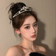 栢啟歆皇冠頭飾女十八歲王冠發(fā)飾高端公主新娘求婚領(lǐng)證結(jié)婚配飾生日禮物 大水滴水晶皇冠