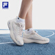 斐樂（FILA）官方女鞋NUVOLE 3 RUN路跑鞋2025夏新款柔云3運動跑步鞋 紗白-JS 37.5