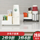 芮麗雅（RUILIYA）一次性杯子架取杯器桌面紙杯架咖啡架茶包收納盒茶水間紙杯置物架 白色咖啡茶包一次性杯子置物架