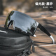 洛克兄弟（ROCKBROS）騎行眼鏡變色偏光帶近視男女款運動(dòng)戶(hù)外跑步防風(fēng)沙塵自行車(chē)眼鏡夏 砂黑【灰色偏光】SP22BK