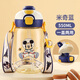 迪士尼（Disney）塑料水杯兒童帶吸管tritan耐高溫雙飲水壺男女小學(xué)生直飲喝水杯子