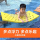 dvp洞洞板加厚游泳館浮板兒童嬰兒幼兒親子漂浮墊游泳浮板水上浮毯05 黃色（100*50*2.5cm）