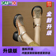 卡帝樂(lè)鱷魚(yú)（CARTELO）踩屎感真皮包頭厚底涼鞋女2025新款夏季鏤空豬籠鞋法式粗跟高跟鞋 升級(jí)版咖色 38