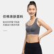 HOTSUIT后秀運動(dòng)內衣女瑜伽背心跑步健身柔軟舒適美背bra文胸 炭灰 M