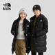 THE NORTH FACE北面童裝兒童羽絨服男女童中長款 鵝絨防風(fēng)保暖外套秋冬|81RR JK3/黑色 120 XS（120/60）