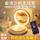 LOVE PERFECTION藍(lán)牙音箱氛圍燈無線充電器音響臥室臺燈桌面擺件床頭小夜燈生日禮物送女友老婆女生閨蜜圣誕節(jié)禮物 流沙畫臺燈【橙沙】手機無線充