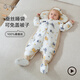 秦羅敷100%桑蠶絲嬰兒睡袋寶寶分腿防踢被兒童春秋四季款 羅敷家園頂配款 L/85~100cm身高150G蠶絲15~20℃