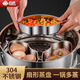 合慶304不銹鋼扇形蒸盒家用蒸格電飯煲蒸米飯神器家用蒸盤(pán)蒸屜蒸蛋碗 帶蓋蒸盒3個(gè)裝