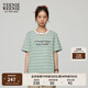 Teenie Weenie小熊女裝條紋字母T恤2025夏季新款時尚清新簡約短袖 薄荷色 L
