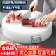 CAMTE圓形切菜板砧板加厚食品級PE塑料案板砍骨剁肉抗菌防霉菜墩家商用 圓形菜板48*7cm【贈吸水布】