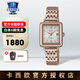 卡西歐（CASIO）手表女表簡約小眾設計小表盤商務指針表石英表節(jié)日七夕禮物送女友 SHS-D400CG-7APR
