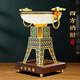 碧琉璃四方納財鼎擺件聚寶盆招財辦公室客廳玄關(guān)裝飾品開業(yè)喬遷禮品 小號四方納財(景泰藍色)高約21cm