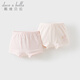 戴維貝拉（DAVE＆BELLA）女童內褲不夾屁屁兒童四角褲寶寶平角褲中大童短褲新款小童內內 粉色色組【DB2236260-C】 2條 110 cm（建議身高100-110cm）