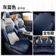 博紫適用24款長(cháng)安歐尚X5plus專(zhuān)用汽車(chē)座套全包圍四季通用坐墊透氣座墊 歐尚X5plus專(zhuān)用五座全套灰藍色豪華版 后排全包
