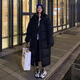 俞兆林羽絨棉服女中長(zhǎng)款過膝2025冬季新款韓版棉襖寬松加厚棉衣外套 黑色 (加厚) S 80-100斤