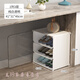 大學(xué)生宿舍鞋柜鞋子收納神器鞋盒收納盒透明辦公室簡(jiǎn)易折疊小鞋架 1列3層 白(桌下或床底)