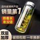 【限時(shí)】雙層加厚隔熱玻璃杯辦公便攜防爆大容量茶杯定制水杯 【熱賣中】限時(shí)搶購(gòu)：00:06:11 鋼本色350-雙層【破損包賠】