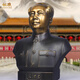 縱歡全銅偉人銅像擺件毛爺爺像客廳辦公室毛主席半身雕塑像擺件