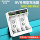 德力普（Delipow）9V電池充電器 多用型可充9伏鎳氫/鋰電池 5號(hào)7號(hào)鎳氫充電電池通用型充電