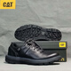 卡特（CAT）男鞋中高幫馬丁靴工裝鞋低幫工裝靴牛皮鞋短靴男款 黑色 低幫 39