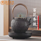束氏生鐵壺日本工藝煮茶壺手工鑄鐵壺套裝茶具-百花齊放