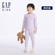 Gap【大小童同款】女童雙面磨毛長袖睡衣套裝646205 淡紫色 110 cm(4-5歲) 亞洲尺碼