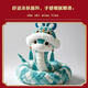 VTR2025蛇年巳升升生肖吉祥物小蛇毛絨玩具可愛(ài)公仔玩偶新年生日禮物 小綠綠蛇年國風(fēng)玩偶總長(cháng)1米 25cm無(wú)骨架