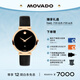 摩凡陀（Movado）瑞士手表博物館系列腕表機(jī)械皮帶女表0607677瑞表禮物送禮