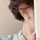 伊燦水鉆蝴蝶結仿珍珠耳釘小眾設計高級感耳環(huán)2025年新款爆款網(wǎng)紅耳飾 水鉆蝴蝶結珍珠耳釘