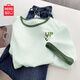 名創(chuàng)優(yōu)品（MINISO）純棉短袖t恤女2025年新款夏季多巴胺穿搭學(xué)生潮流薄荷綠女裝寬松 薄荷綠(步步高升胸標(biāo)) M 160 (不褪色 不變形)