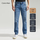 Calvin KleinJeans四季款男士休閑通勤簡約ck合體版微彈洗水牛仔褲J325694 1AA-牛仔淺藍(lán) 31