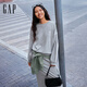 GAP女裝2025春季新款膠印logo圓領(lǐng)衛(wèi)衣簡(jiǎn)約基礎(chǔ)款休閑上衣725763 淺灰色 M (165/84A)亞洲尺碼