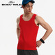 BODYWILD男士背心柔滑基礎打底衫紅色ZBN11RS1紅色180