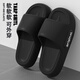 冉酷拖鞋男士夏季室內(nèi)家居厚底2024新款浴室洗澡家用男款涼拖鞋外穿 黑色 42-43 (260mm) 適合平時41-42