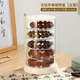 文玩手串收納盒旋轉防塵項鏈珠寶首飾品盒佛珠菩提手鐲展示盒透明 5層-可旋轉手串盒