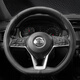 勁展26款日產(chǎn)天籟探陸奇駿逍客真皮方向盤(pán)套尼桑14代軒逸騏達汽車(chē)把套 炫酷黑015—D型專(zhuān)用