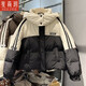 斐莉玥冬季羽絨服女短款2024新款韓版高級感炸街小個子白鴨絨加厚外套潮 黑色 S 90-125斤