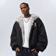 MEDM【楊超越同款】座山雕棉服保暖美式外套男女cleanfit棉衣夾克 黑色 XL